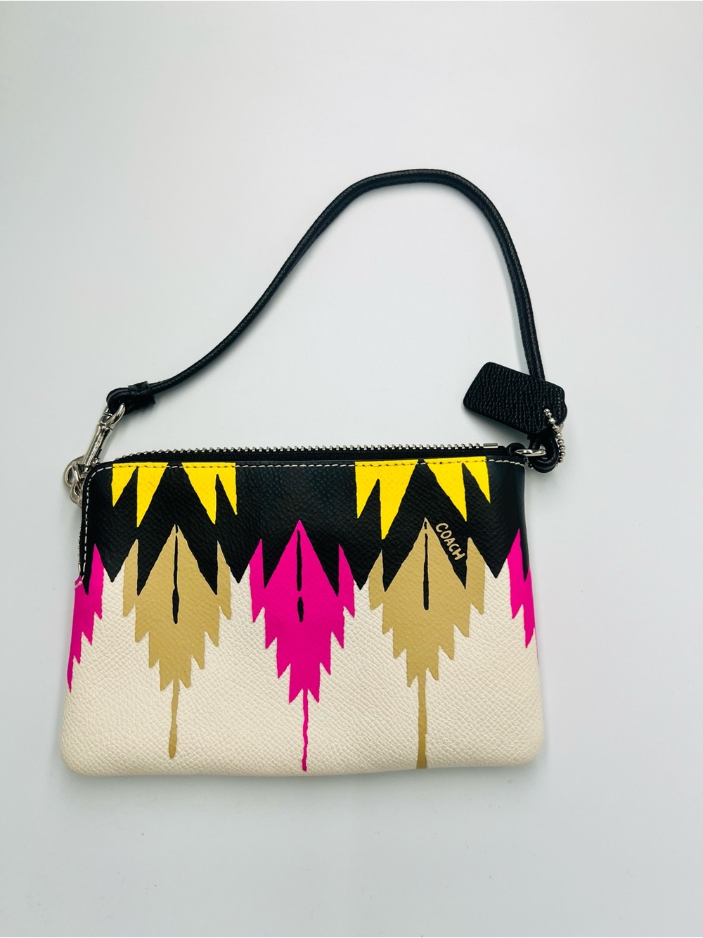 Coach Hawk Feather Wristlet - Picture 2 of 4